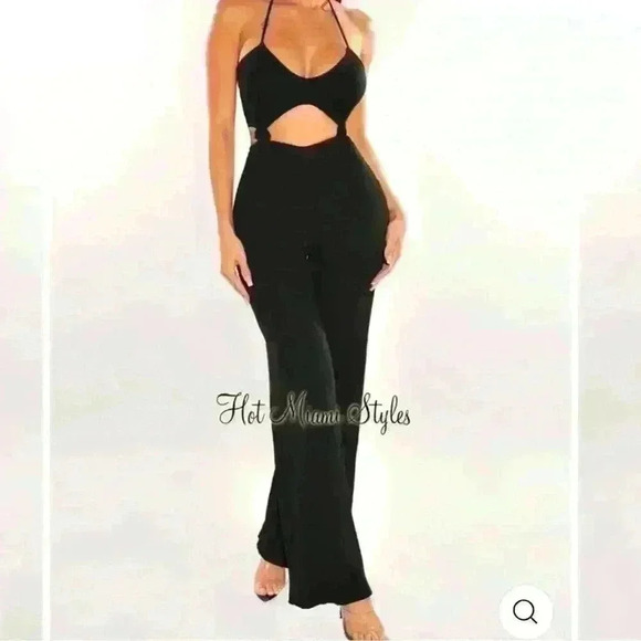 Pants - Black cute jumpsuit.